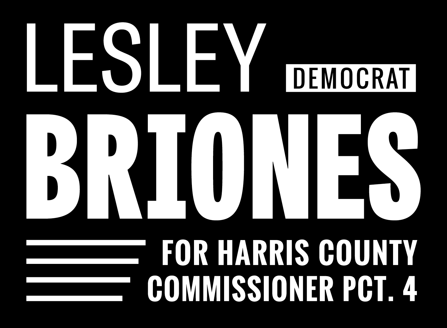 Lesley Briones for Harris County Commissioner Pct. 4